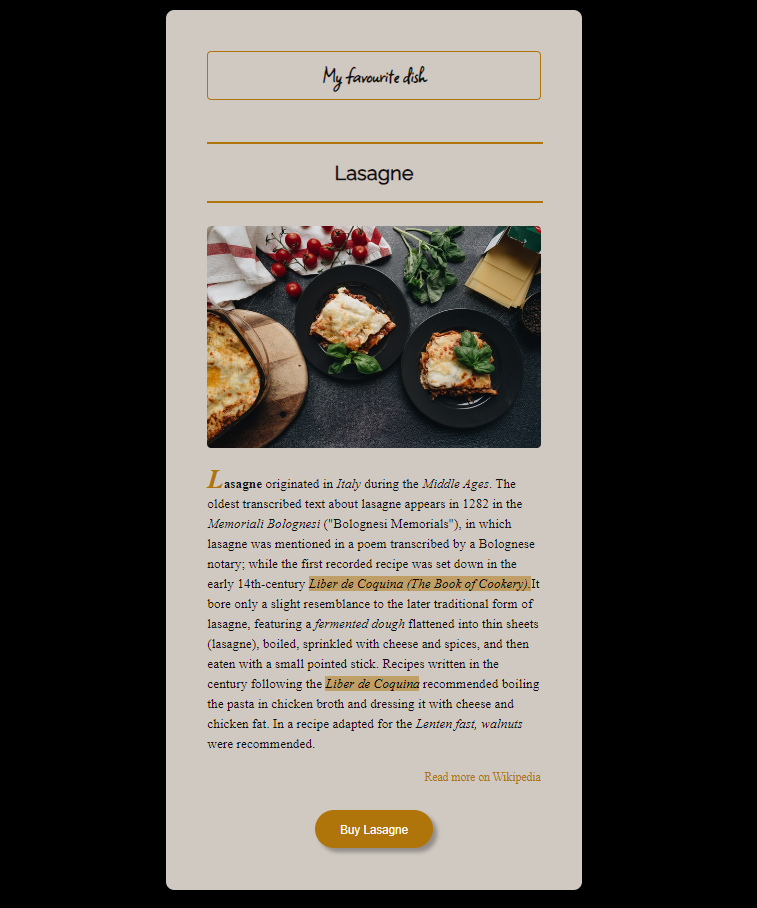 recipe app