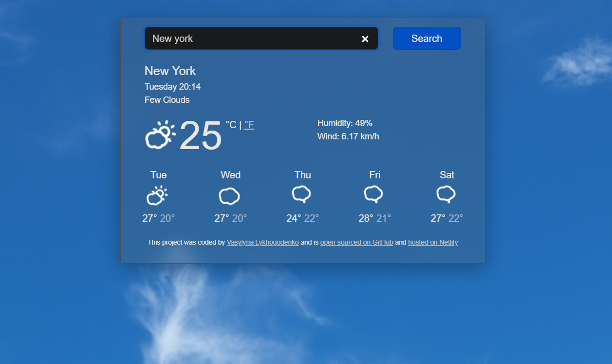 weather app